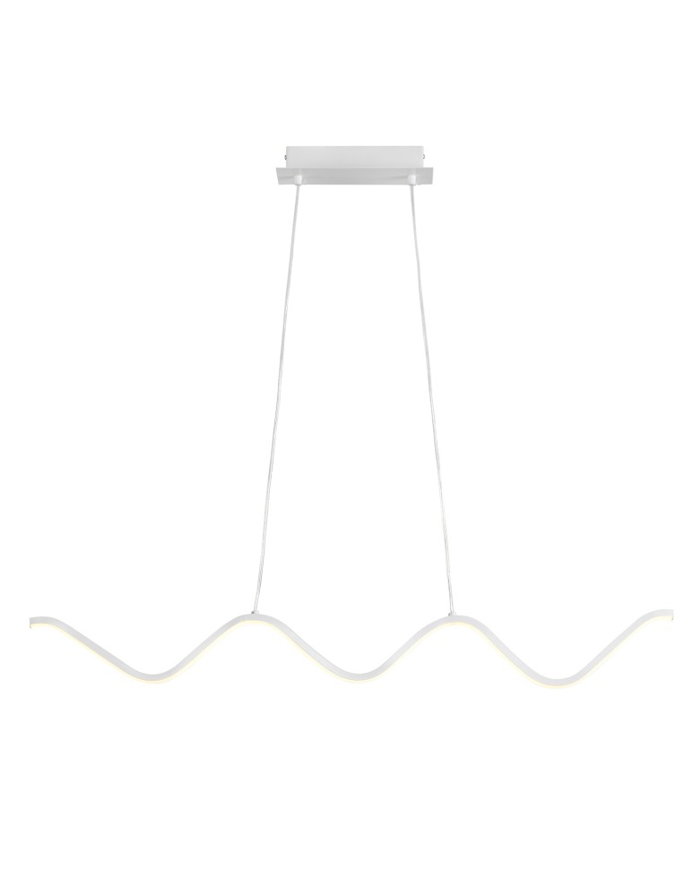 Modern pendant lamps -  Step Into Design ZIGZAG LED pendant lamp white 90 cm ST-MD240602 WHITE - product kolory-swiatla.pl 4