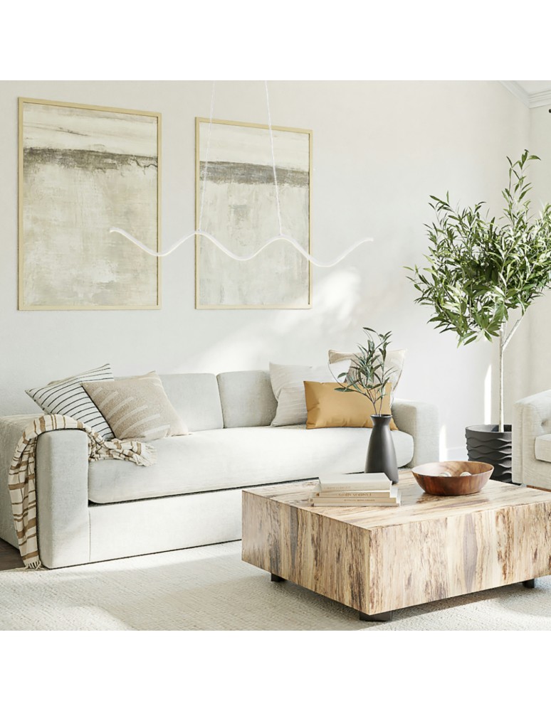 Modern pendant lamps -  Step Into Design ZIGZAG LED pendant lamp white 90 cm ST-MD240602 WHITE - product kolory-swiatla.pl 7