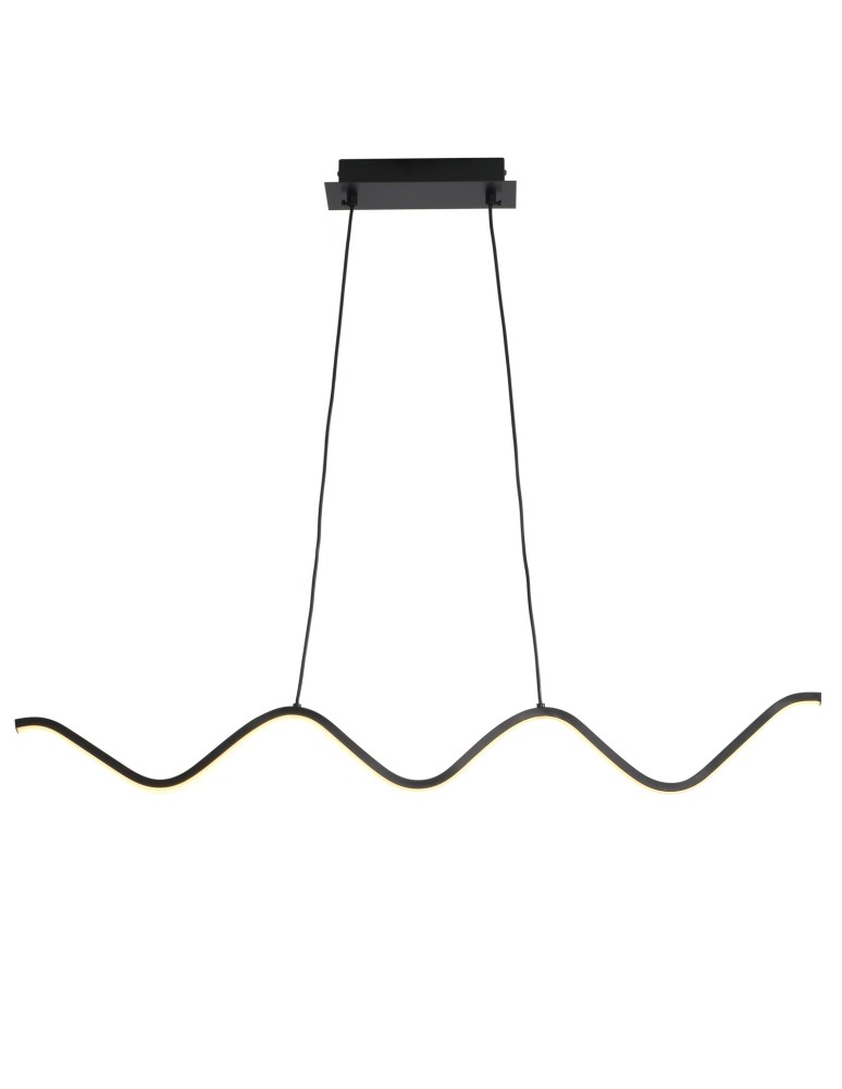Modern pendant lamps -  Step Into Design ZIGZAG LED pendant lamp black 90 cm ST-MD240602 BLACK - product kolory-swiatla.pl 1