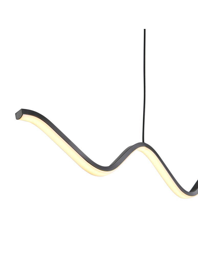 Modern pendant lamps -  Step Into Design ZIGZAG LED pendant lamp black 90 cm ST-MD240602 BLACK - product kolory-swiatla.pl 5