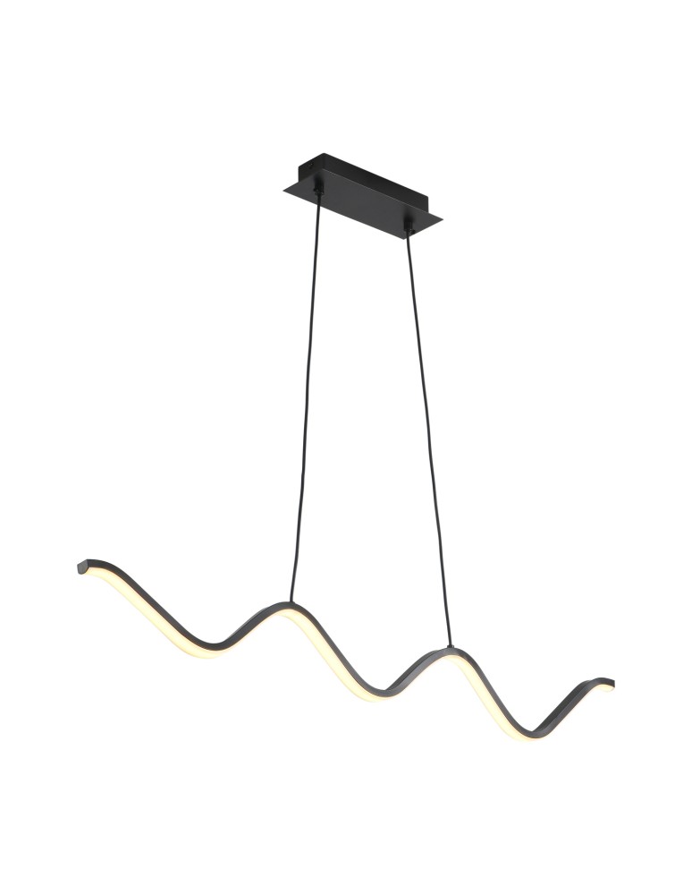 Modern pendant lamps -  Step Into Design ZIGZAG LED pendant lamp black 90 cm ST-MD240602 BLACK - product kolory-swiatla.pl 6