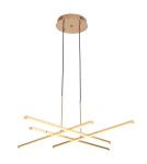 Modern pendant lamps -  Step Into Design CRISS CROSS LED pendant lamp gold 78 cm ST-MD240406-4 gold - product 1
