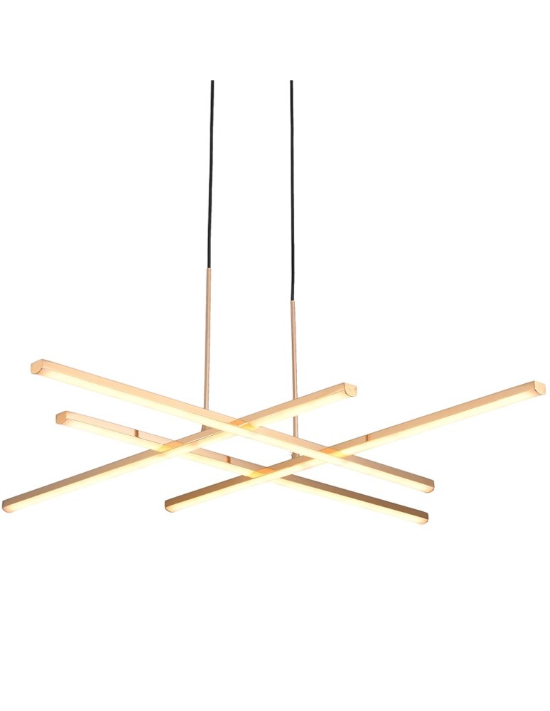 Modern pendant lamps -  Step Into Design CRISS CROSS LED pendant lamp gold 78 cm ST-MD240406-4 gold - product kolory-swiatla.pl 3