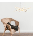 Modern pendant lamps -  Step Into Design CRISS CROSS LED pendant lamp gold 78 cm ST-MD240406-4 gold - product 4