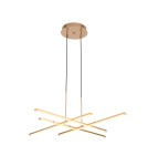 Modern pendant lamps -  Step Into Design CRISS CROSS LED pendant lamp gold 78 cm ST-MD240406-4 gold - product 5