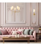 Hampton style wall lamps -  Step Into Design DARLING wall lamp gloss black 53 cm ST-9501W BLACK - product 7