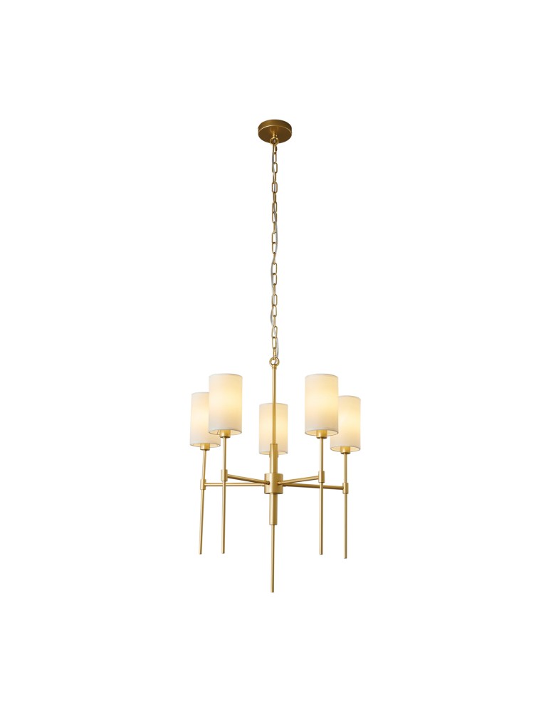 5-point chandeliers -  Step Into Design DARLING gold chandelier pendant lamp 60 cm ST-9501-5 GOLD - product kolory-swiatla.pl 2