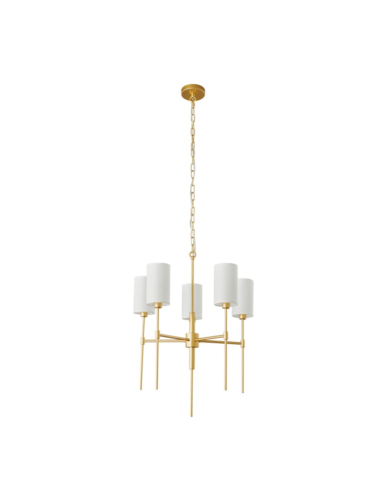 5-point chandeliers -  Step Into Design DARLING gold chandelier pendant lamp 60 cm ST-9501-5 GOLD - product kolory-swiatla.pl 3