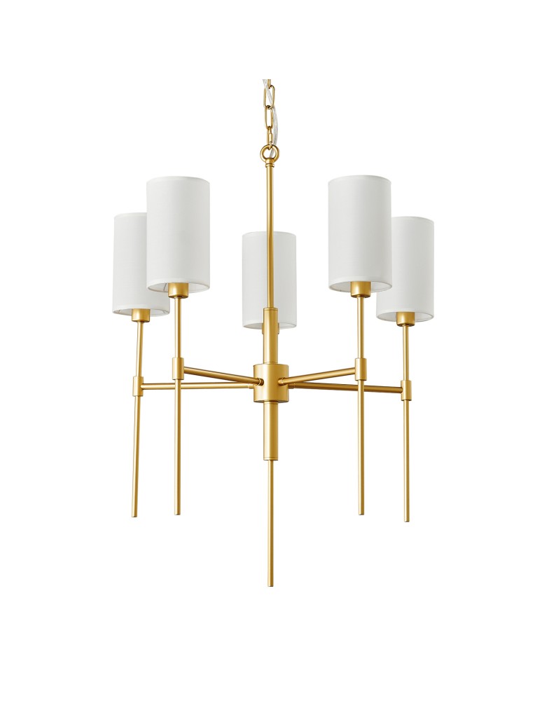 5-point chandeliers -  Step Into Design DARLING gold chandelier pendant lamp 60 cm ST-9501-5 GOLD - product kolory-swiatla.pl 4