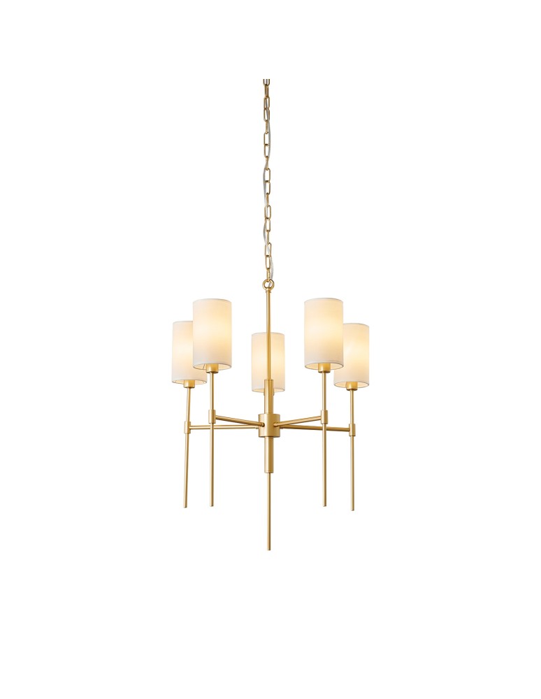 5-point chandeliers -  Step Into Design DARLING gold chandelier pendant lamp 60 cm ST-9501-5 GOLD - product kolory-swiatla.pl 5