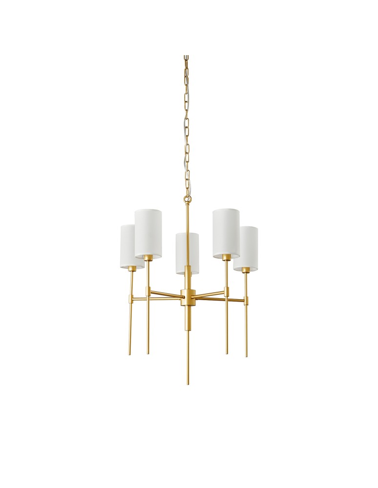 5-point chandeliers -  Step Into Design DARLING gold chandelier pendant lamp 60 cm ST-9501-5 GOLD - product kolory-swiatla.pl 6