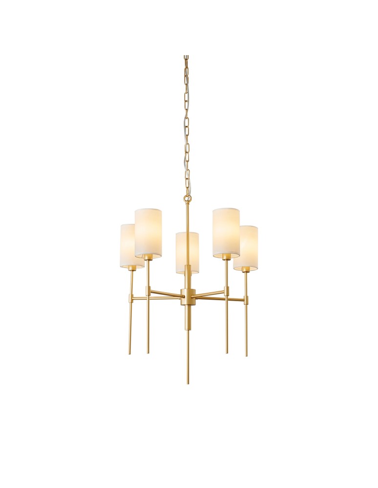 5-point chandeliers -  Step Into Design DARLING gold chandelier pendant lamp 60 cm ST-9501-5 GOLD - product kolory-swiatla.pl 7