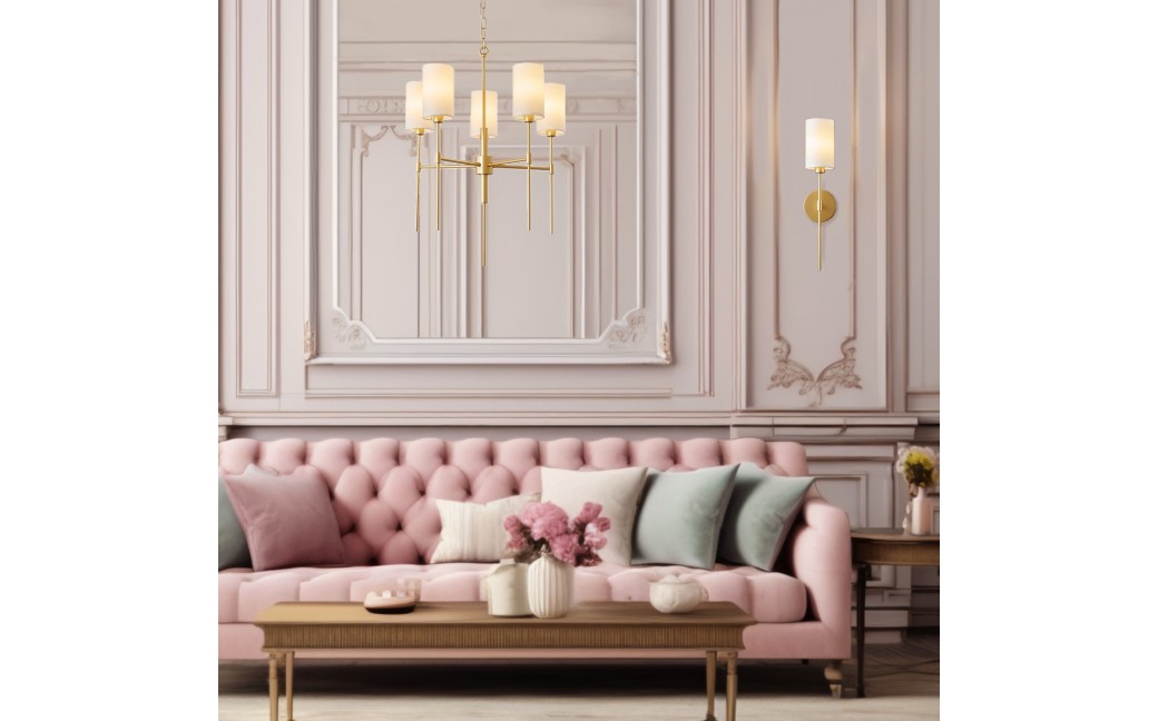  Step Into Design Lampa wisząca DARLING żyrandol złota 60 cm ST-9501-5 GOLD