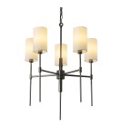5-point chandeliers -  Step Into Design DARLING pendant lamp gloss black 60 cm ST-9501-5 BLACK - product 1