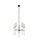 5-point chandeliers -  Step Into Design DARLING pendant lamp gloss black 60 cm ST-9501-5 BLACK - product 2