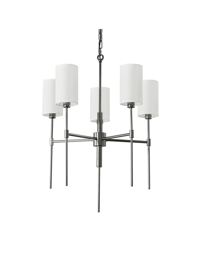 5-point chandeliers -  Step Into Design DARLING pendant lamp gloss black 60 cm ST-9501-5 BLACK - product kolory-swiatla.pl 3