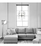 5-point chandeliers -  Step Into Design DARLING pendant lamp gloss black 60 cm ST-9501-5 BLACK - product 4