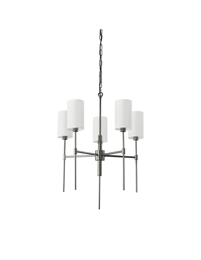 5-point chandeliers -  Step Into Design DARLING pendant lamp gloss black 60 cm ST-9501-5 BLACK - product kolory-swiatla.pl 5
