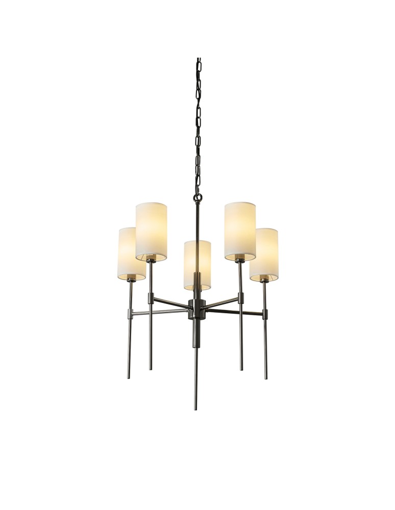 5-point chandeliers -  Step Into Design DARLING pendant lamp gloss black 60 cm ST-9501-5 BLACK - product kolory-swiatla.pl 6