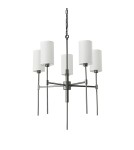 5-point chandeliers -  Step Into Design DARLING pendant lamp gloss black 60 cm ST-9501-5 BLACK - product 7