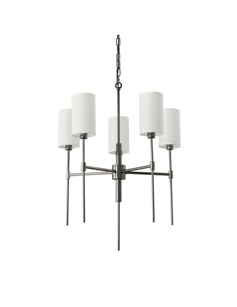 5-point chandeliers -  Step Into Design DARLING pendant lamp gloss black 60 cm ST-9501-5 BLACK - product kolory-swiatla.pl 7