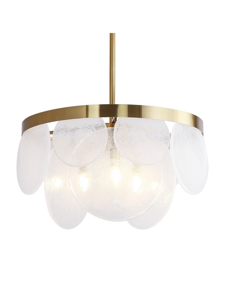Glamour chandeliers -  Step Into Design AURORA brass 60 cm pendant lamp ST-9513 BRASS - product kolory-swiatla.pl 3