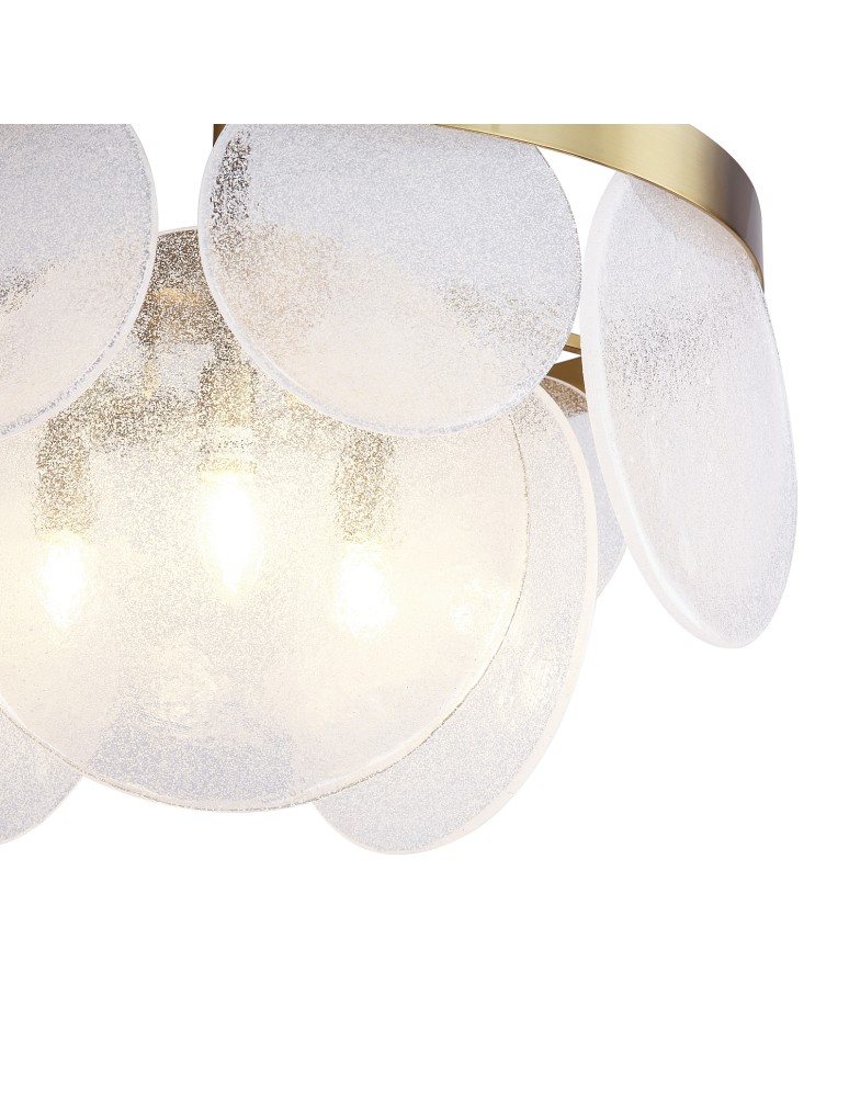 Glamour chandeliers -  Step Into Design AURORA brass 60 cm pendant lamp ST-9513 BRASS - product kolory-swiatla.pl 5