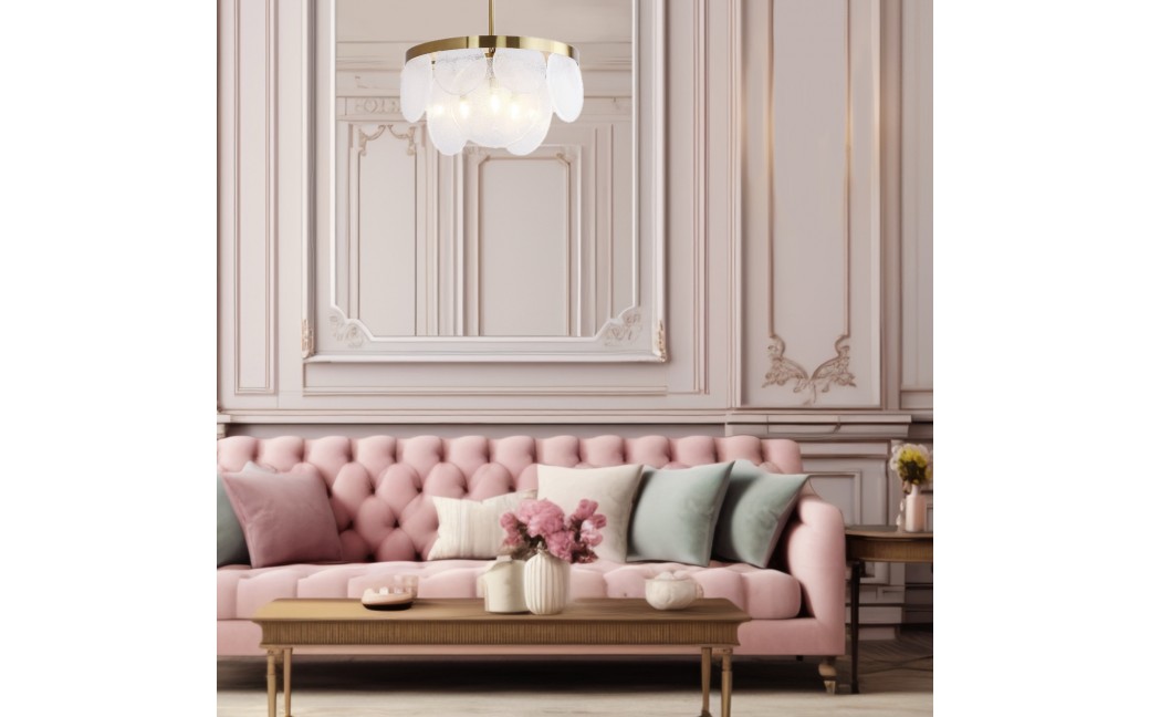  Step Into Design Lampa wisząca AURORA mosiądz 60 cm ST-9513 BRASS