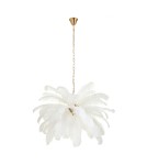 Designer pendant lamps -  Step Into Design pendant lamp EMU feather white 100 cm ST-DN127 white - product 1