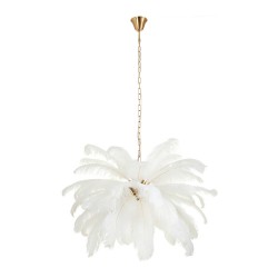 Step Into Design Lampa wisząca EMU pióra białe 100 cm ST-DN127 white