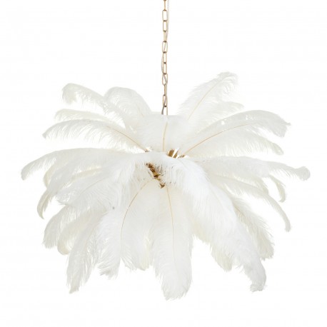  Step Into Design Lampa wisząca EMU pióra białe 100 cm ST-DN127 white