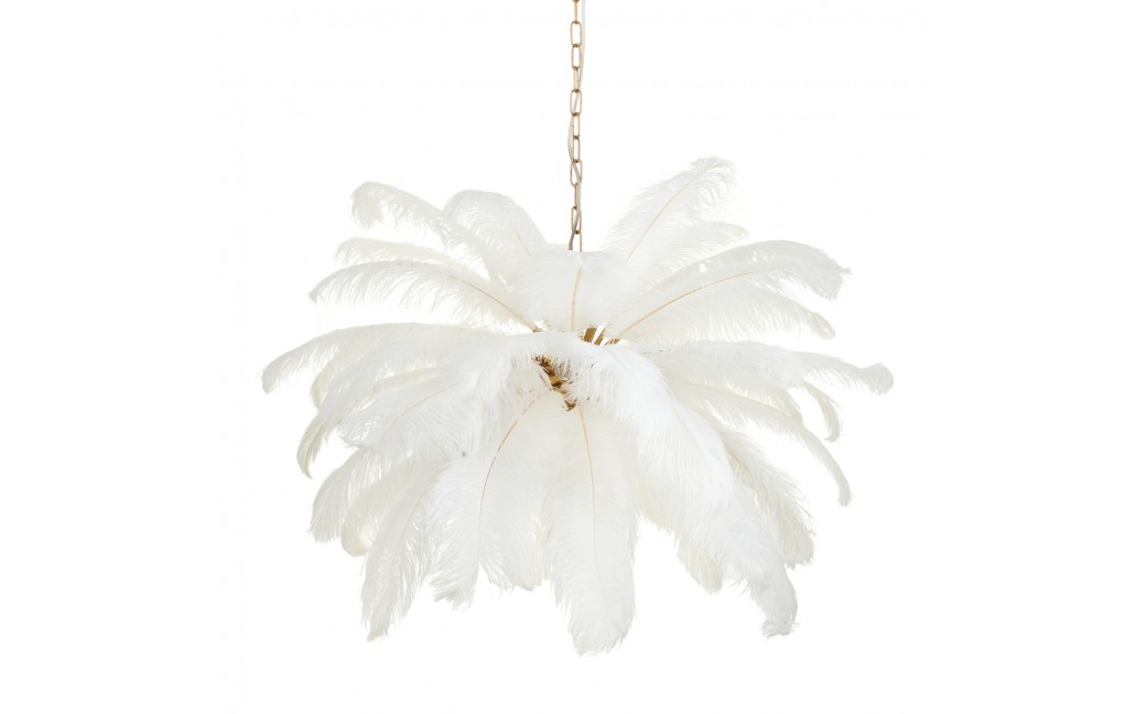  Step Into Design Lampa wisząca EMU pióra białe 100 cm ST-DN127 white