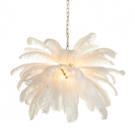  Step Into Design Lampa wisząca EMU pióra białe 100 cm ST-DN127 white