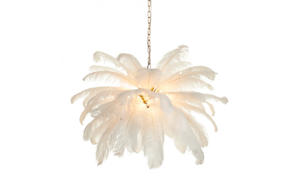 Step Into Design Lampa wisząca EMU pióra białe 100 cm ST-DN127 white