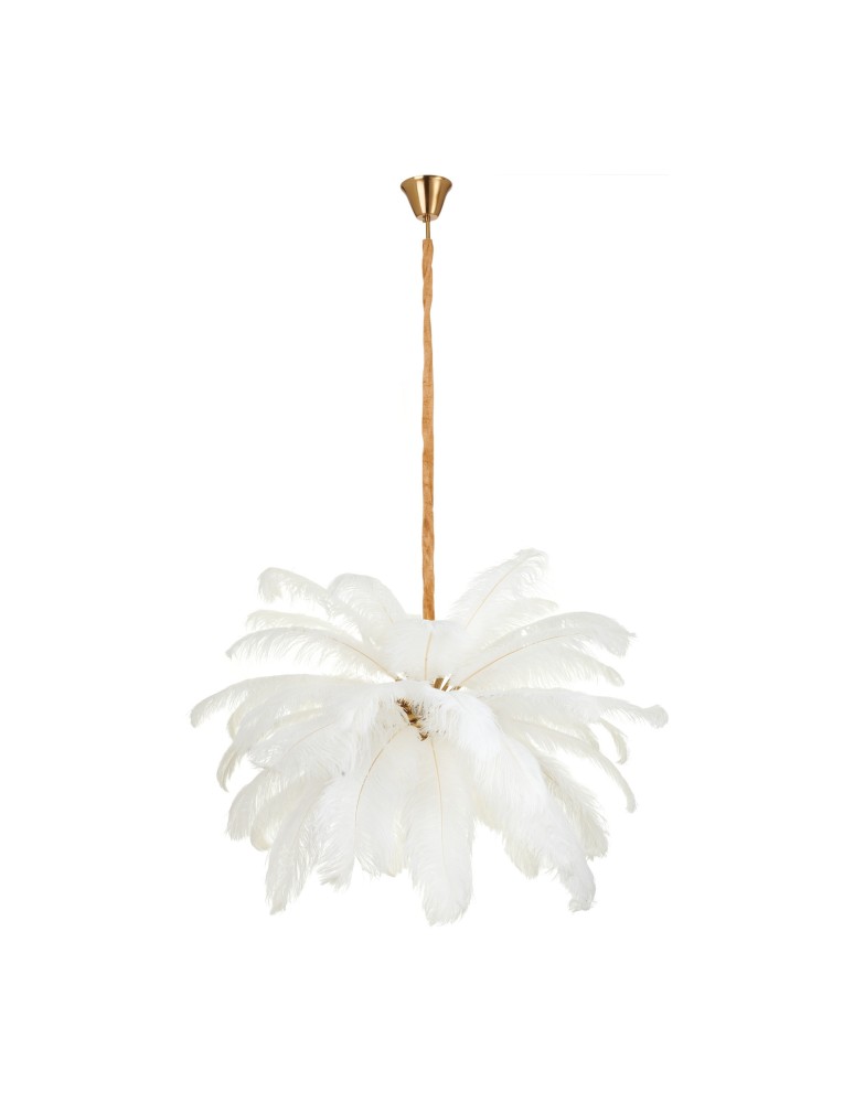 Designer pendant lamps -  Step Into Design pendant lamp EMU feather white 100 cm ST-DN127 white - product kolory-swiatla.pl 5