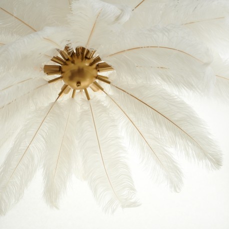  Step Into Design Lampa wisząca EMU pióra białe 100 cm ST-DN127 white