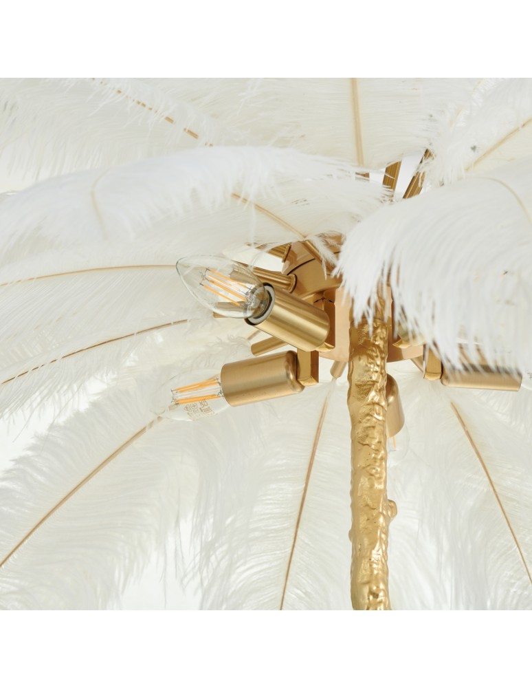 Designer pendant lamps -  Step Into Design pendant lamp EMU feather white 100 cm ST-DN127 white - product kolory-swiatla.pl 8