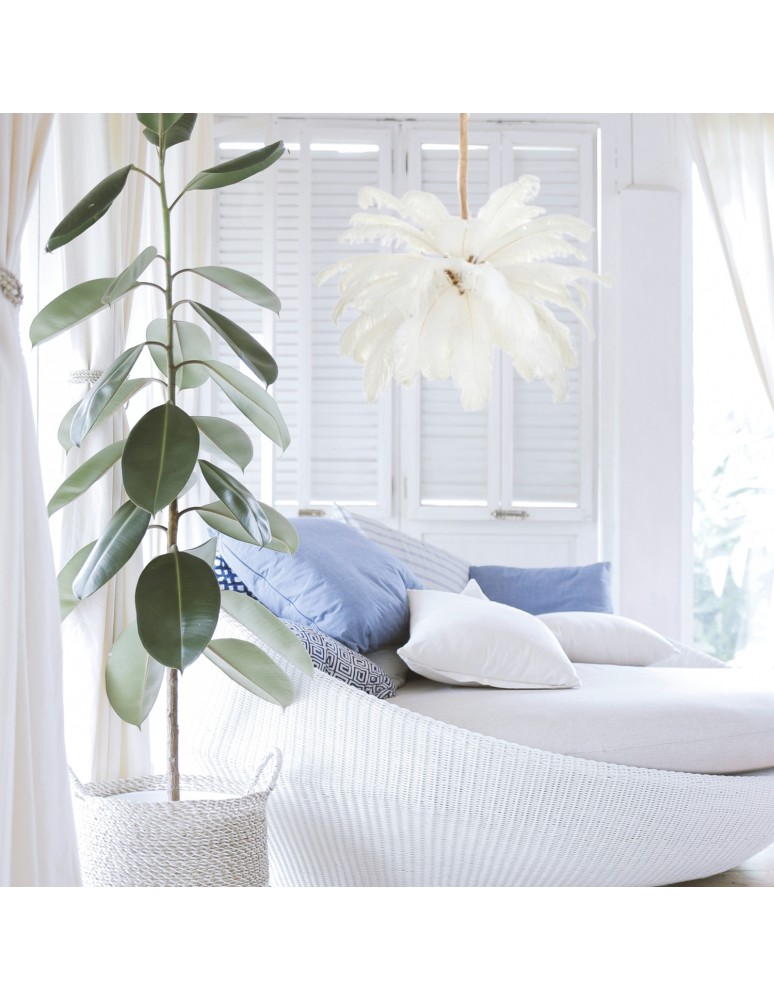 Designer pendant lamps -  Step Into Design pendant lamp EMU feather white 100 cm ST-DN127 white - product kolory-swiatla.pl 9