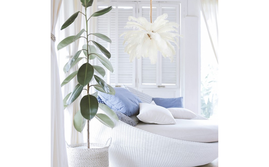  Step Into Design Lampa wisząca EMU pióra białe 100 cm ST-DN127 white