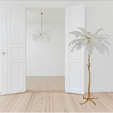  Step Into Design Lampa wisząca EMU pióra białe 100 cm ST-DN127 white