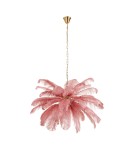 Designer pendant lamps -  Step Into Design EMU pink feather pendant lamp 100 cm ST-DN127 pink - product 1