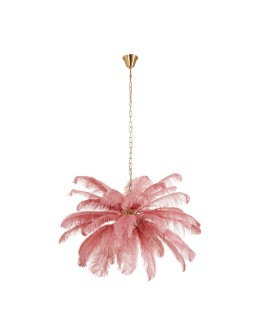  Step Into Design EMU pink feather pendant lamp 100 cm ST-DN127 pink