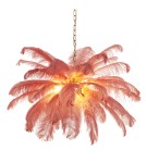 Designer pendant lamps -  Step Into Design EMU pink feather pendant lamp 100 cm ST-DN127 pink - product 4