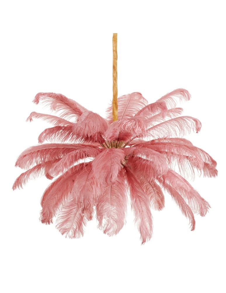 Designer pendant lamps -  Step Into Design EMU pink feather pendant lamp 100 cm ST-DN127 pink - product kolory-swiatla.pl 5