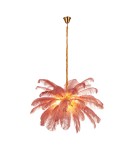 Designer pendant lamps -  Step Into Design EMU pink feather pendant lamp 100 cm ST-DN127 pink - product 6