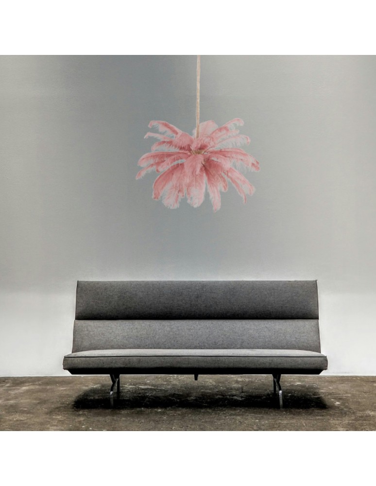 Designer pendant lamps -  Step Into Design EMU pink feather pendant lamp 100 cm ST-DN127 pink - product kolory-swiatla.pl 8