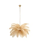Designer pendant lamps -  Step Into Design EMU feather pendant lamp beige 100 cm ST-DN127 beige - product 1