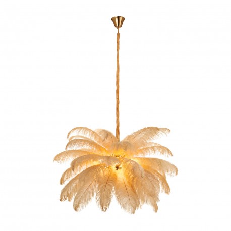  Step Into Design Lampa wisząca EMU pióra beżowe 100 cm ST-DN127 beige