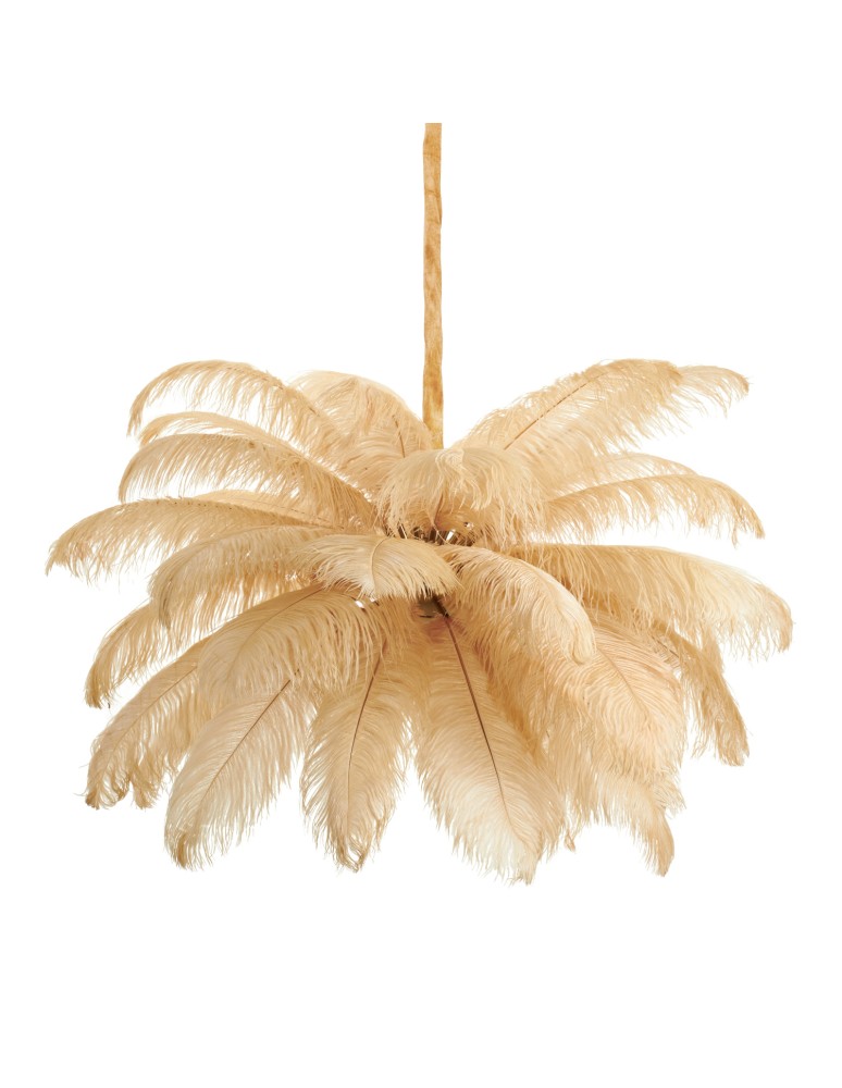 Designer pendant lamps -  Step Into Design EMU feather pendant lamp beige 100 cm ST-DN127 beige - product kolory-swiatla.pl 6