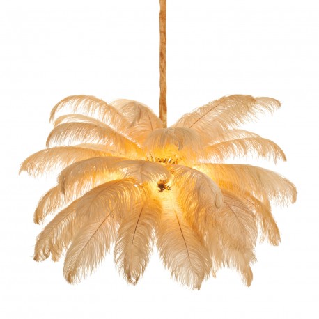  Step Into Design Lampa wisząca EMU pióra beżowe 100 cm ST-DN127 beige